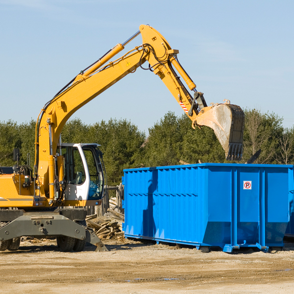 what happens if the residential dumpster is damaged or stolen during rental in Copeville